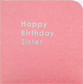 Contemporary Braille Patterned Sister Birthday Card