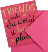 Embossed Text Design Friend Birthday Card