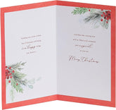 Christmas Card for Friend - Mistletoe & Verse Design