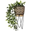 Sass & Belle Nomad black planter with wire stand, indoor plant holder, modern home decor accessory with stylish metal design