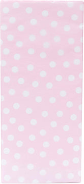Pink and White Polka dot Tissue Paper