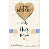 Small pocket hug wish token keepsake from Second Nature, featuring a heartfelt design for gifting and sentimental keepsake.
