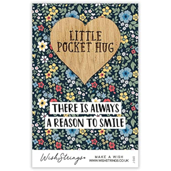 Second Nature Little Pocket Hug Wish Token keepsake gift featuring a small smile-themed design on a compact gift item.