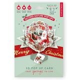 Award-winning 3D Christmas greeting card by Second Nature featuring a festive wreath and Santa pop-up design.