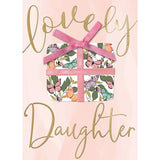 Second Nature daughter birthday greeting card featuring colorful butterfly illustrations on a cheerful design.