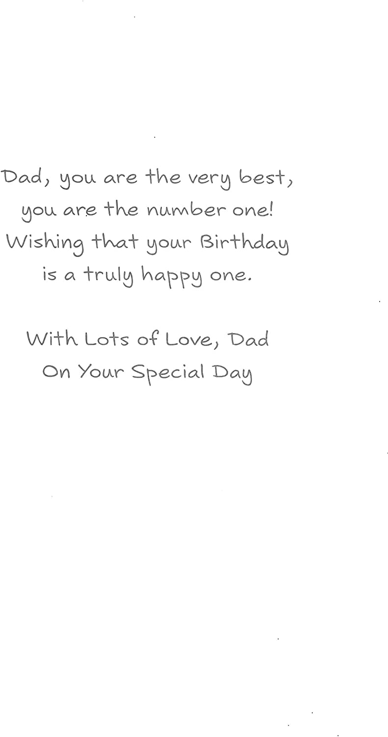 Hand-finished Dad birthday greeting card by Second Nature with heartfelt design and textured details displayed in the image.