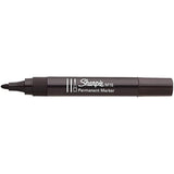 Sharpie M15 Black Permanent Marker Bullet Tip used on greeting card with handwritten message and bold black ink.