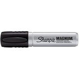Sharpie Pro Magnum black chisel tip permanent marker used for creating greeting card designs, pack of 12.