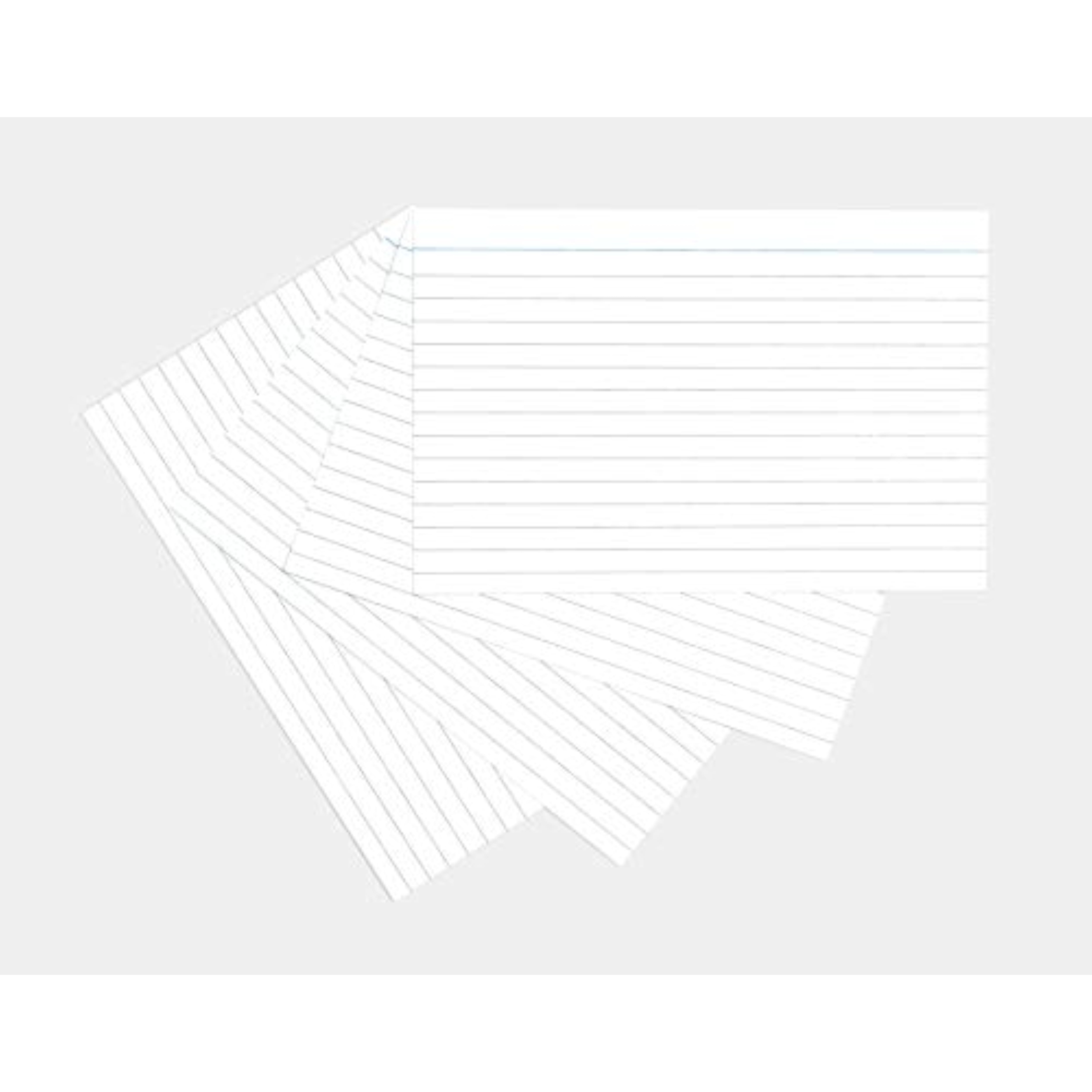 Pack of 100 Silvine white 6x4-inch feint ruled record cards for stationery and note-taking.