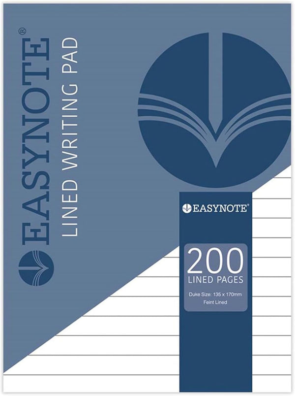 Tallon 100-sheet lined Duke pad in standard letter size with blue ruling for writing or note-taking.
