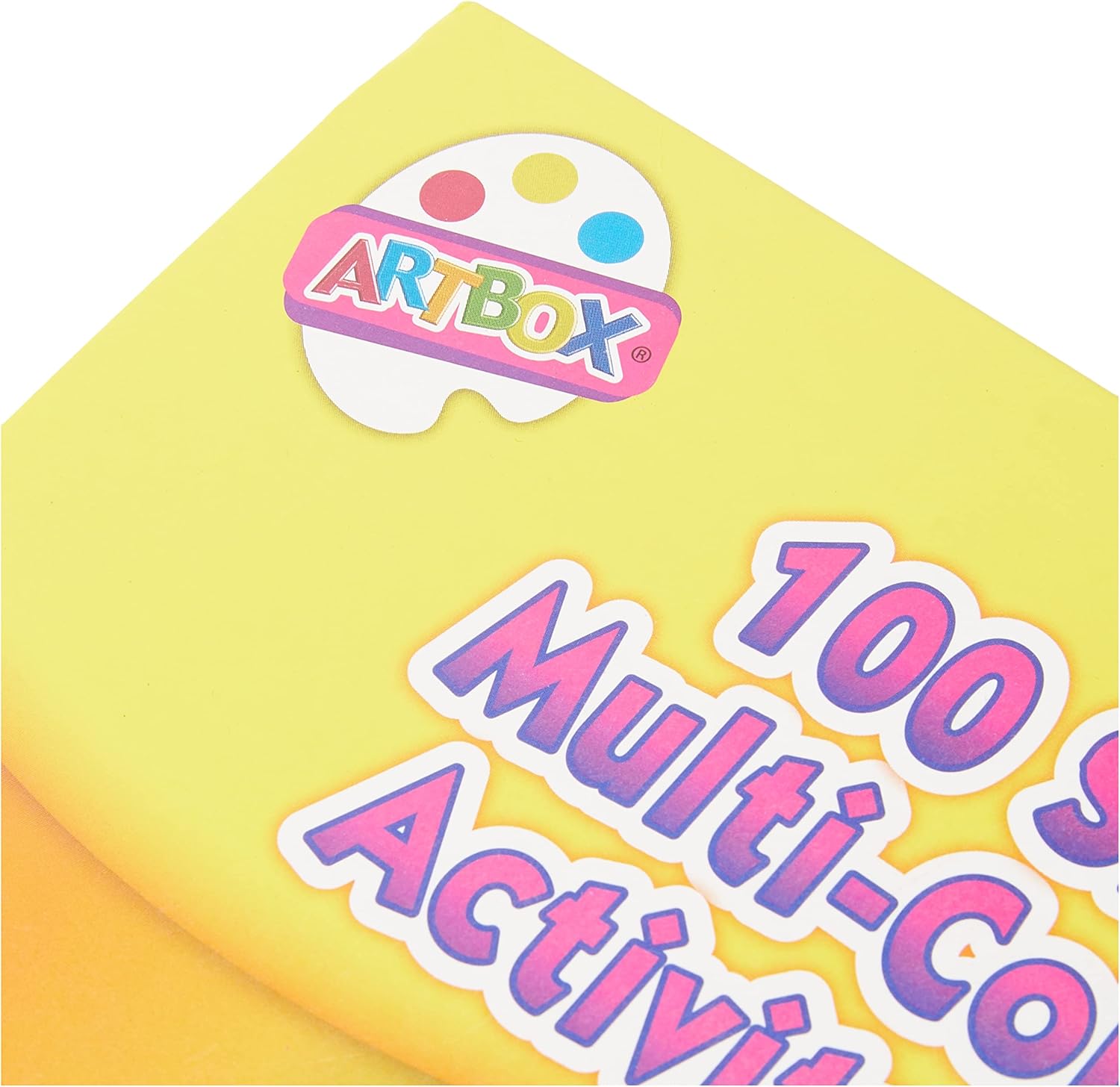 Assorted 100-sheet A4 activity paper pack by Tallon, featuring colorful sheets for crafts and educational projects.