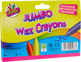 Set of 12 Tallon jumbo wax crayons in bright assorted colors, non-toxic and ideal for young children.