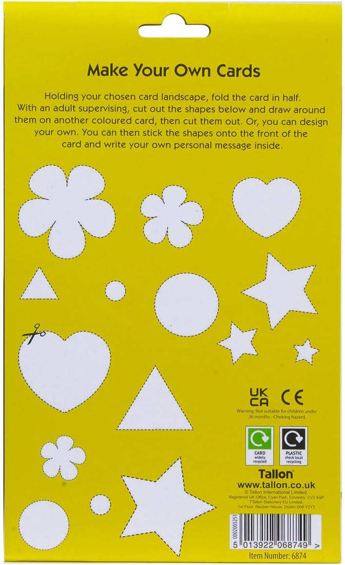 A5 black activity cards with 30 sheets from Tallon showing stacked sheets with blank and textured surfaces.