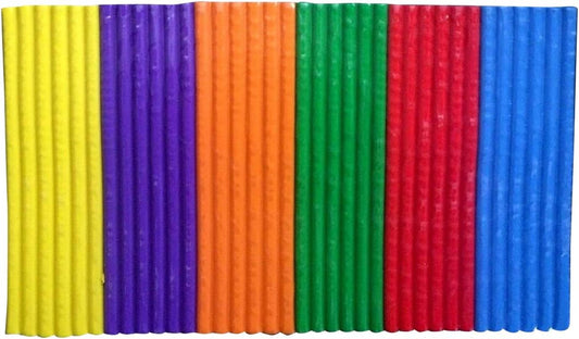 Medium Tallon modeling clay in 12 strips, showing colorful, pliable clay pieces ready for sculpting and creative projects.