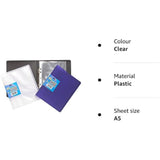 Tiger A5 slim ring binder with 10 colorful transparent pockets for organizing documents and stationery.