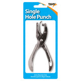 Tiger metal one hole single punch tool with handle and metal body for precise punching tasks.