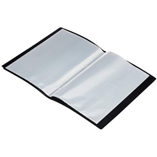 Tiger durable A5 presentation book with 20 clear pockets for organizing documents and stationery storage.