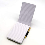 Tiger police-style elasticated pocket notebook with attached pencil, compact stationery for on-the-go note-taking.