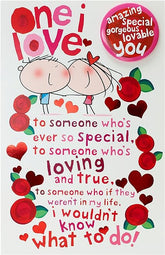 One I Love Birthday Card with Badge