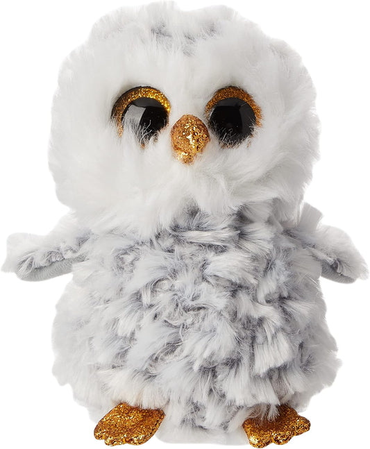 TY Beanie Boo plush Owlette the Owl, 15cm, soft stuffed toy with large eyes and colorful feathers, ideal as a gift or collectible.
