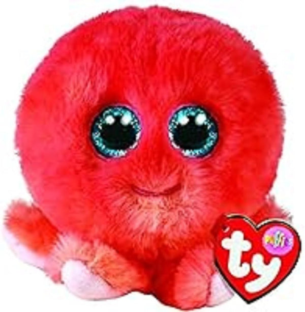 Soft plush TY Teeny Puffies Octopus Sheldon toy with vibrant colors and detailed features, perfect for cuddling or collecting.