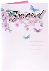 Friend Happy Birthday 3D Handmade Butterflies Card