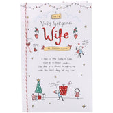 UK Greetings Christmas Card for Wife - Sketch Design
