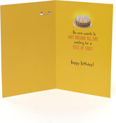 Funny Friend Adult Humorous Birthday Card with Badge
