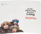 Birthday Card for Brother - Monkey Design, 137mm x 210mm