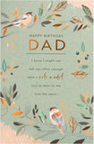 75th birthday card for dad by UK Greetings featuring festive design and heartfelt message for milestone celebration.