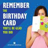 American Greetings birthday card for niece featuring colorful birthday design and cheerful message from UK Greetings.