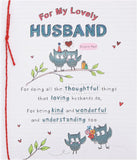 Elegant birthday card for husband with heartfelt design, featuring a romantic heart motif and stylish typography.