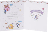 Romantic birthday card for her from UK Greetings, featuring heartfelt message and floral design for the one I love.