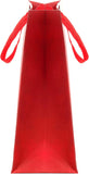 Large red gift bag with gold crackle tag, elegant design, ideal for special occasions, by UK Greetings.