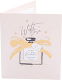 Elegant Parisian Luxe birthday card from UK Greetings, featuring sophisticated design for special celebrations.