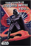Star Wars Darth Vader birthday card for him or boy, featuring Darth Vader illustration on a themed greeting card.