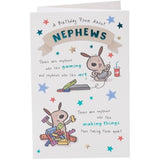 Sweet Poem Design Nephew Birthday Card by UK Greetings showing a colorful, heartfelt card with poetic message for a nephew.