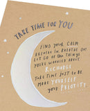 UK Greetings Take Time For You greeting card featuring a calming design, blank inside for any occasion.
