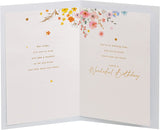 Watercolour floral birthday greeting card with cute heart design for moms, by UK Greetings.