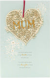 Luxury handmade birthday greeting card for mum by UK Greetings, featuring elegant design and heartfelt message.