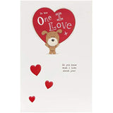 3D "I Love You" pop-up dog Valentine’s Day greeting card featuring cute puppy designs from UK Greetings.