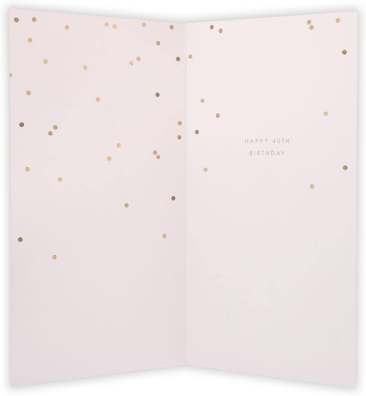 UK Greetings 40th Starburst Birthday Card featuring colorful design celebrating age 40, perfect for milestone birthday greetings.
