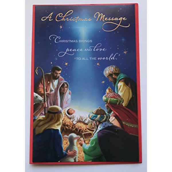 Festive Christmas greeting card with holiday message from UK Greetings, featuring colorful holiday-themed designs and cheerful imagery.