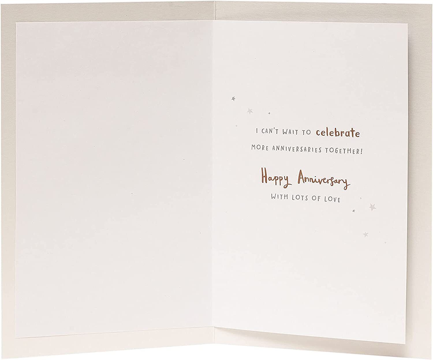 Adorable bears husband anniversary greeting card by UK Greetings with cute bear illustration and heartfelt message.