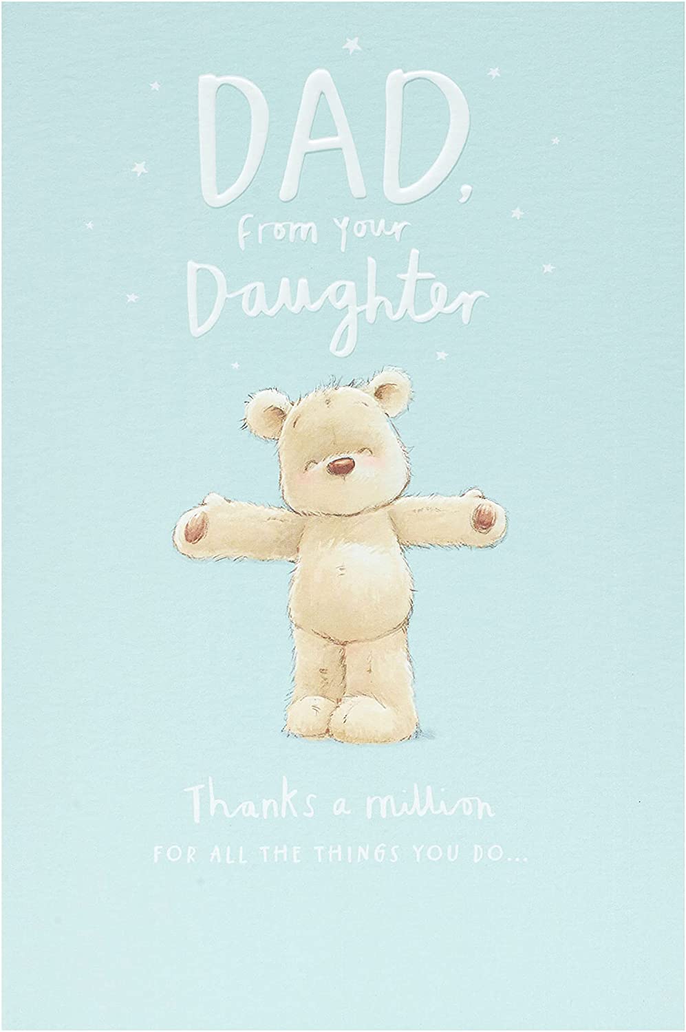 Adorable Teddy Father's Day greeting card from UK Greetings featuring a cute teddy bear design for Dad.