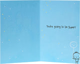 Adventurous Beginnings new big brother congratulation greeting card by UK Greetings featuring colorful, playful design for celebrating a new sibling.