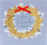 Festive Friends Christmas Card by UK Greetings featuring colorful holiday-themed design and cheerful greeting for the holiday season.