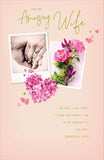 Romantic birthday greeting card for wife featuring heartfelt message, from UK Greetings, with floral and love-themed design.