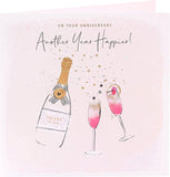 Happy couple anniversary greeting card from UK Greetings, featuring romantic design and heartfelt message for special occasion.