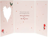 Elegant Christmas greeting card for wife by UK Greetings, featuring festive design and heartfelt message to celebrate her during the holidays.